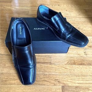 Alfani Mens size 13M Dress Shoes - Formal Classic Ascher Square Toe